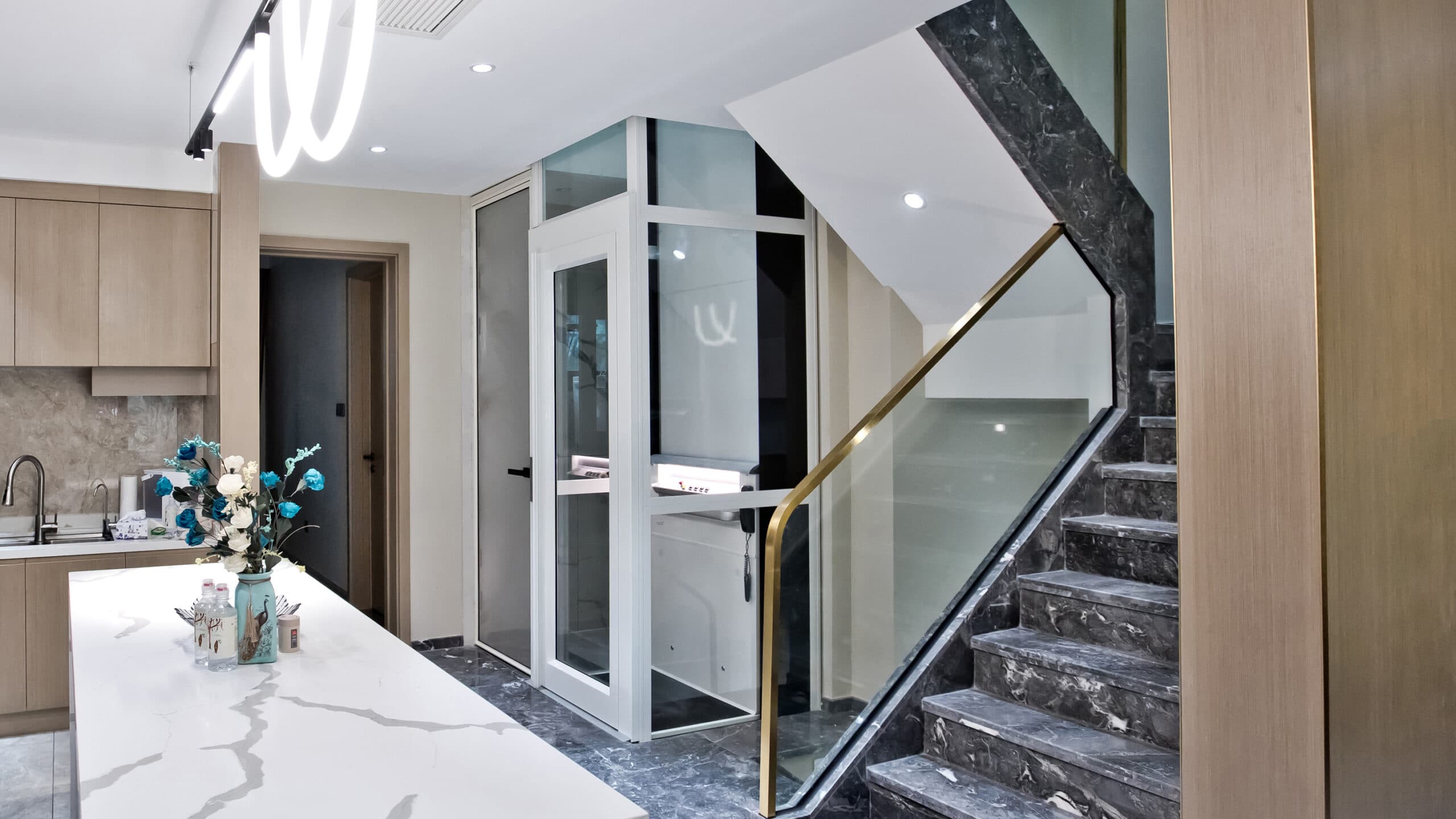 Kalea platform lift in a staircase