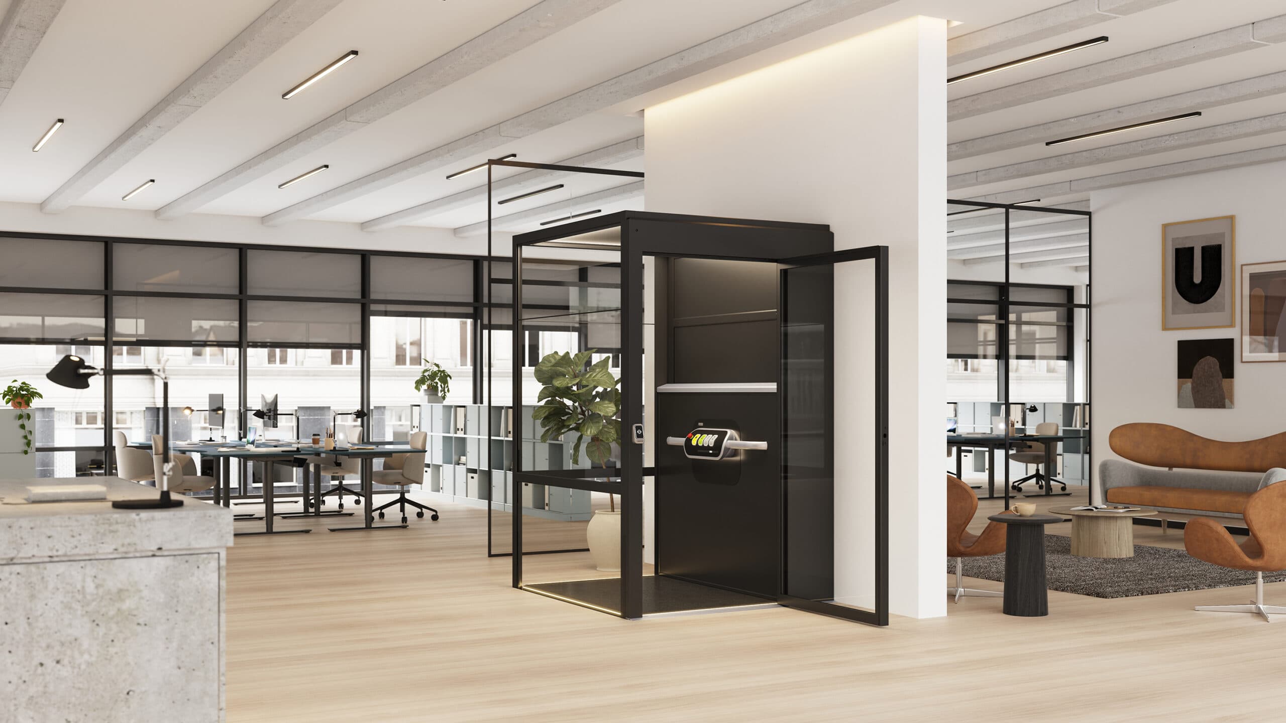 Wheelchair-friendly elevators by Kalea